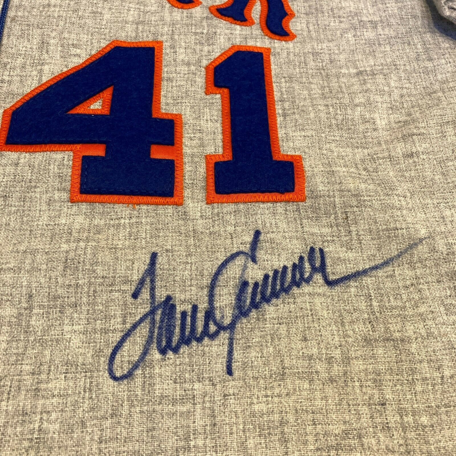 Tom Seaver Signed Mitchell & Ness Authentic Mets Jersey 1969 WS