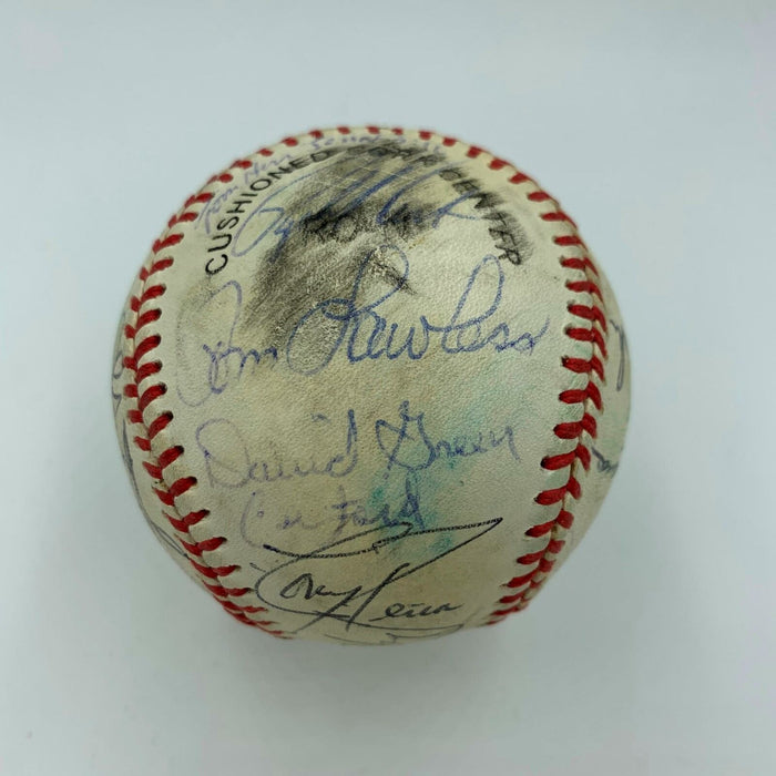 1987 St. Louis Cardinals NL Champs Team Signed Game Used Baseball 30 Sigs PSA