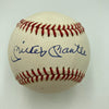 Mickey Mantle Signed American League Baseball PSA DNA Graded 8 Near Mint