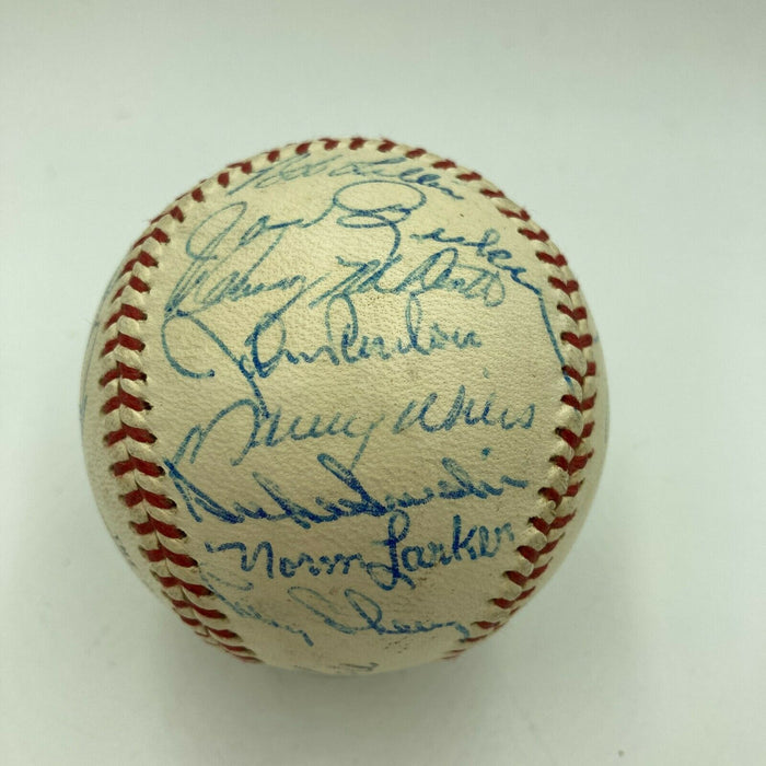 Beautiful 1960 Los Angeles Dodgers Team Signed NL Baseball Sandy Koufax JSA COA