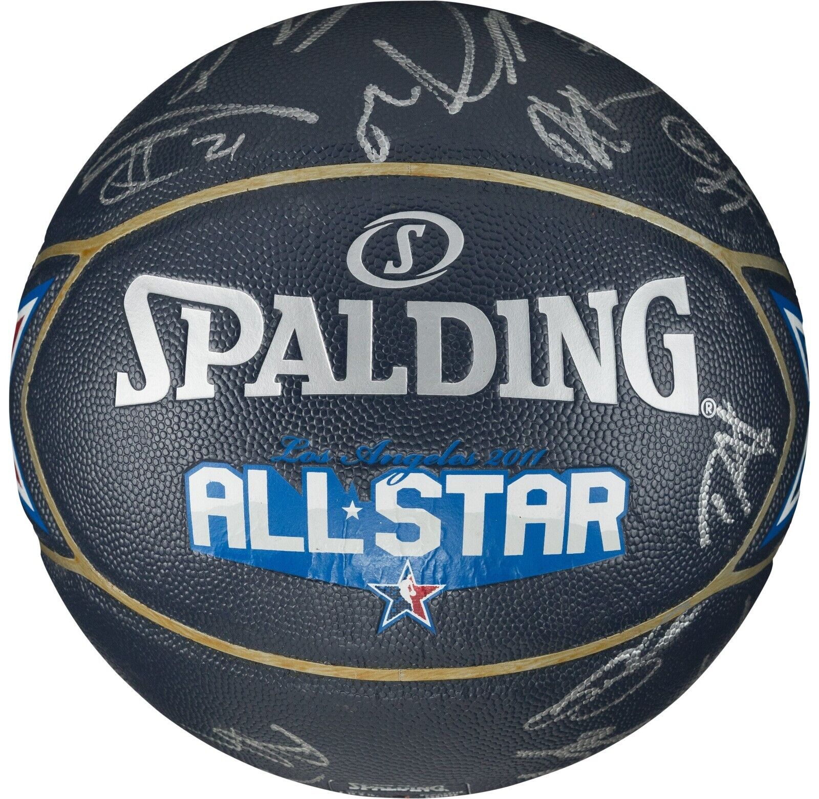 Kobe Bryant 2011 NBA All Star Game Team Signed Basketball Beckett COA