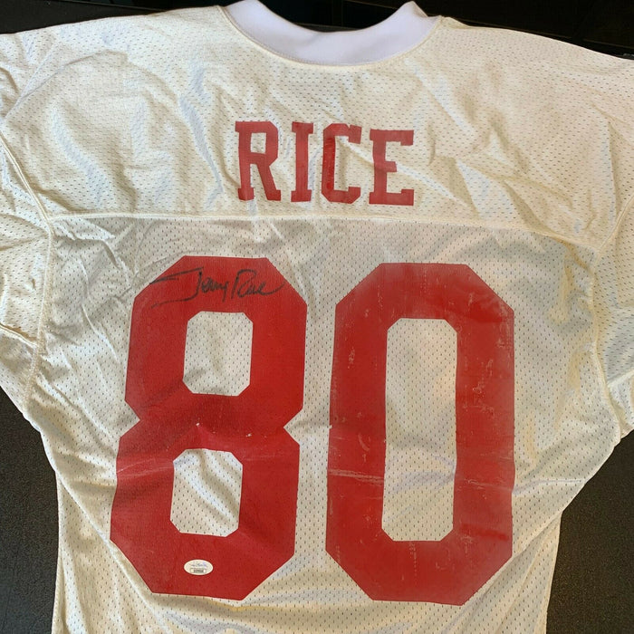 Vintage Jerry Rice Signed Wilson San Francisco 49ers Game Model Jersey JSA COA