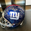 Stunning 2011 New York Giants Super Bowl Champs Team Signed Helmet Steiner COA