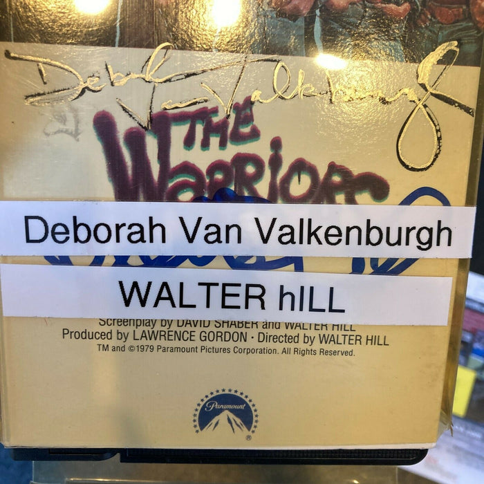 Deborah Van Valkenburgh & Walter Hill Signed The Warriors VHS Movie JSA COA