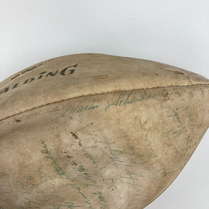1966 Houston Oilers Team Signed Vintage Spalding AFL Game Football