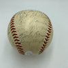 1955 New York Yankees Team Signed Baseball With Mickey Mantle JSA COA