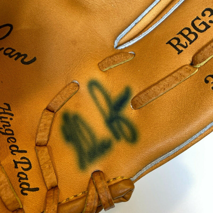 Nolan Ryan Signed Game Model Baseball Glove With JSA COA