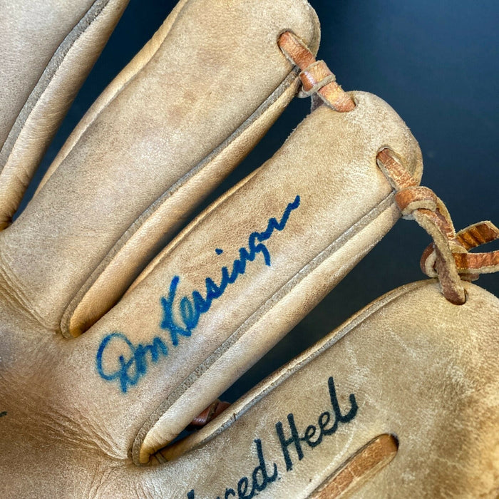 Don Kessinger Signed 1960's Game Model Baseball Glove 1969 Chicago Cubs JSA COA