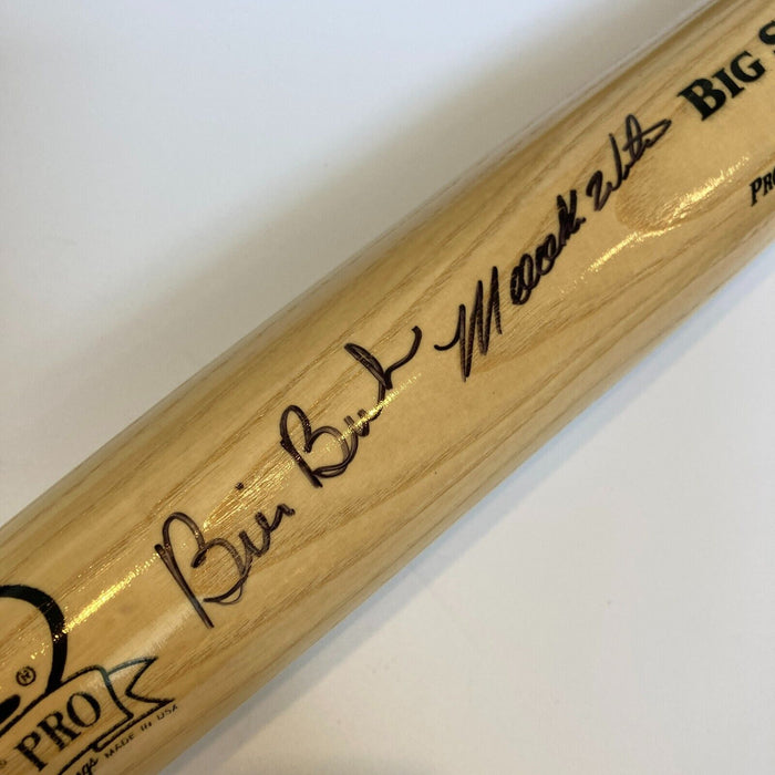 Mookie Wilson & Bill Buckner Signed Rawlings Baseball Bat Steiner COA