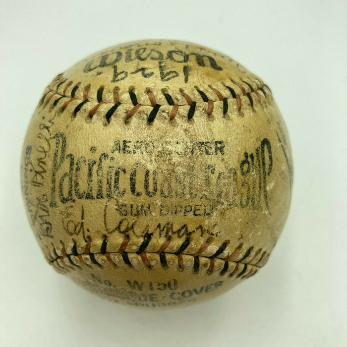 Lefty Gomez Pre Rookie 1929 San Francisco Seals Team Signed Baseball PSA DNA COA