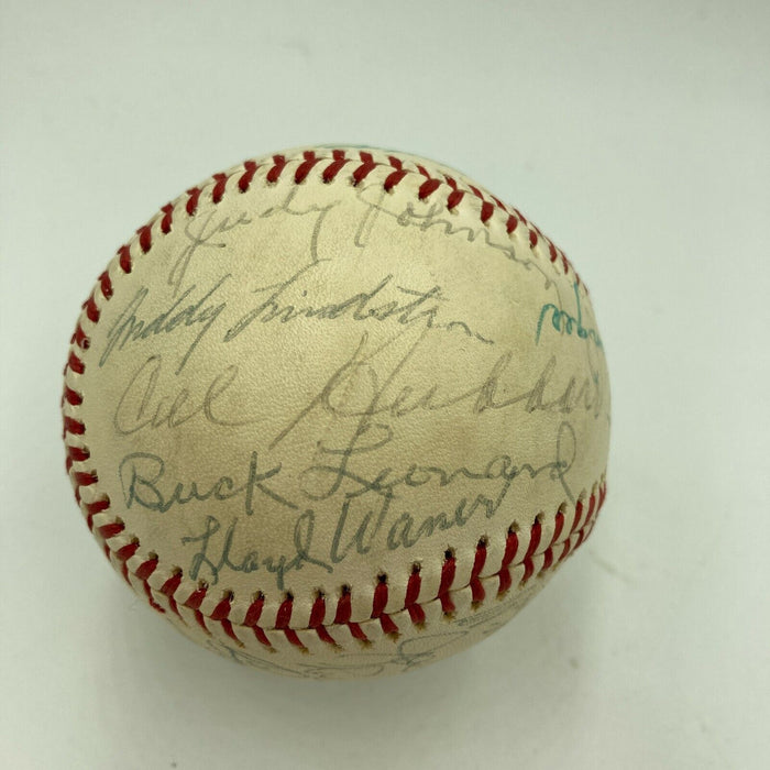 1976 HOF Induction Signed Baseball Rube Marquard Cal Hubbard George Kelly JSA