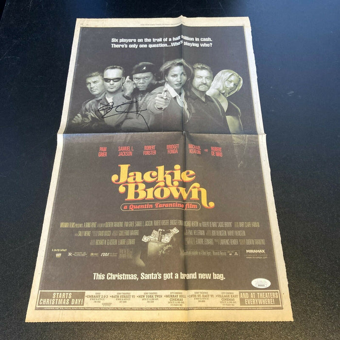 Quentin Tarantino Signed Autographed Jackie Brown Movie Poster With JSA COA