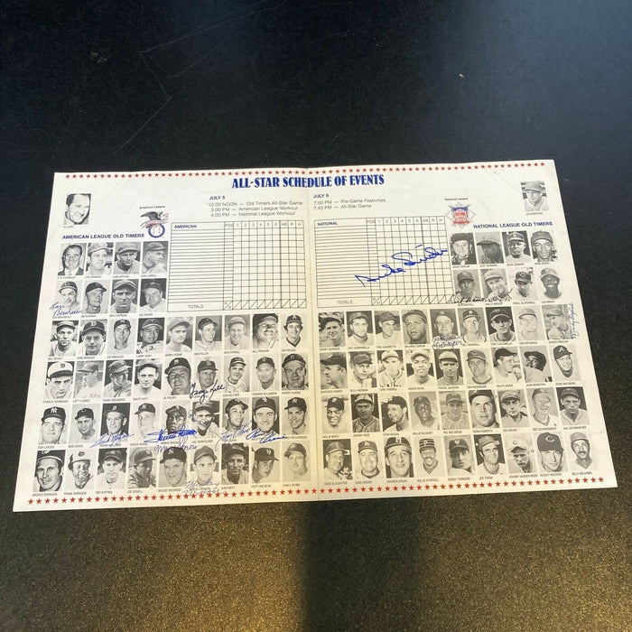 1983 Baseball All Star Game Old Timers Signed Program