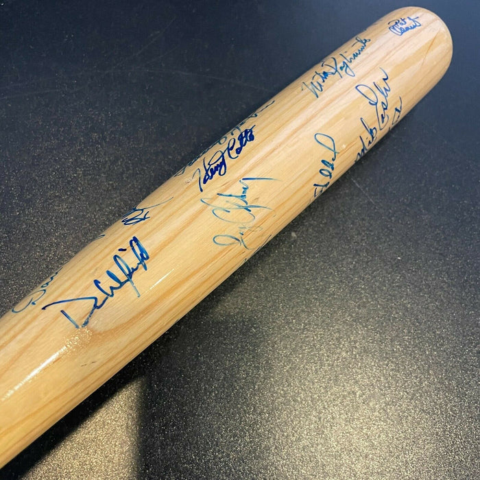 1987 New York Yankees Team Signed Game Model Bat With Don Mattingly