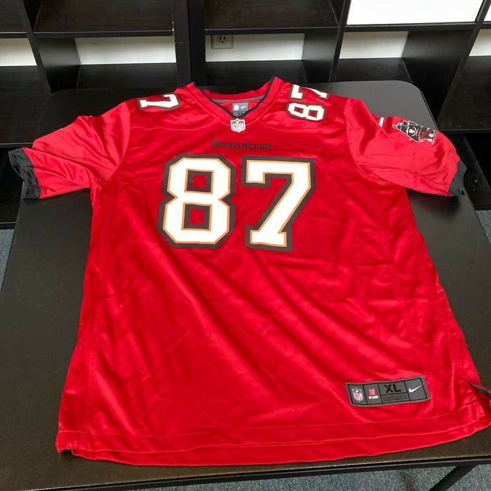 Shop Rob Gronkowski Tampa Bay Buccaneers Signed Red Nike Elite Jersey