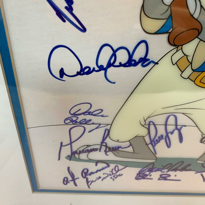 1996 NY Yankees Team Signed Bugs Bunny Limited Edition Hand Painted Cel JSA COA