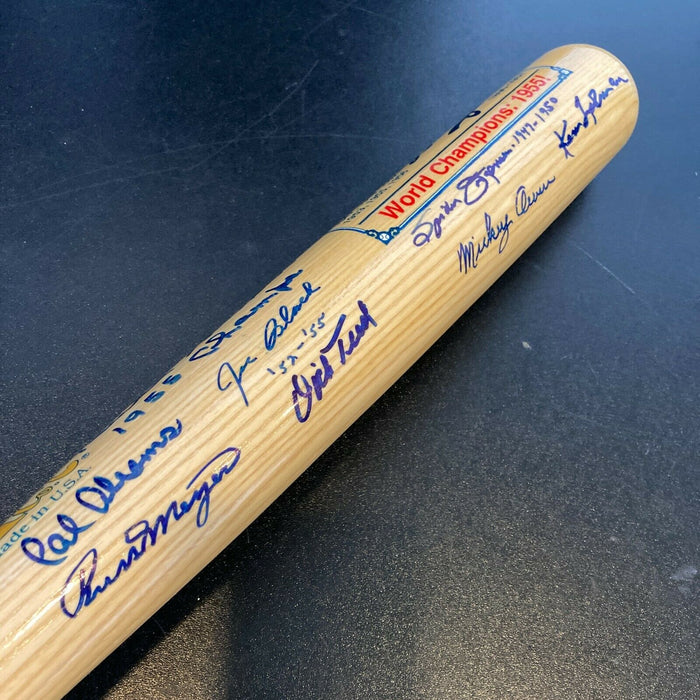 Brooklyn Dodgers Legends Signed Baseball Bat With PSA DNA COA