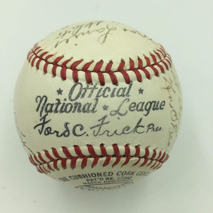 The Finest 1943 St. Louis Cardinals NL Champs Team Signed Baseball PSA DNA COA