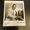 Billy Preston Signed Autographed Photo W/  David Brenner Folder JSA The Beatles