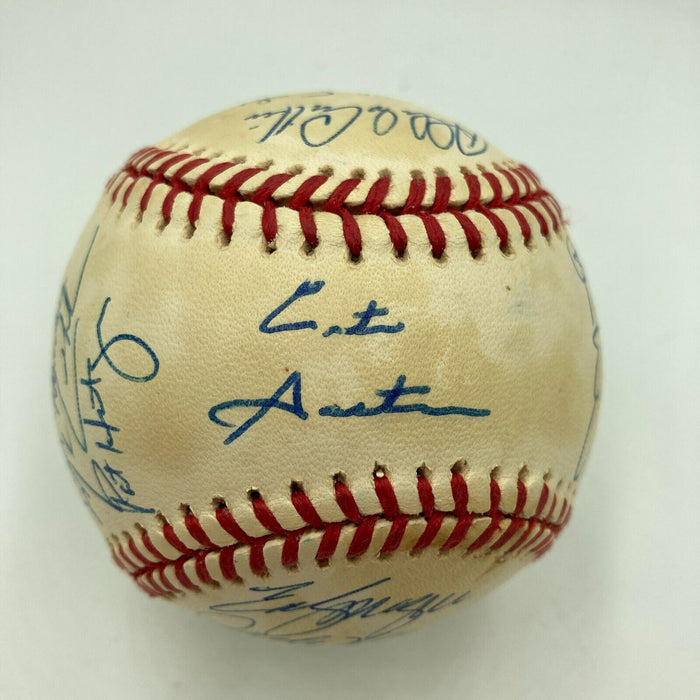 1993 Toronto Blue Jays World Series Champs Team Signed W.S. Baseball JSA COA
