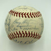1969 Chicago Cubs Team Signed National League Giles Baseball Ernie Banks JSA COA