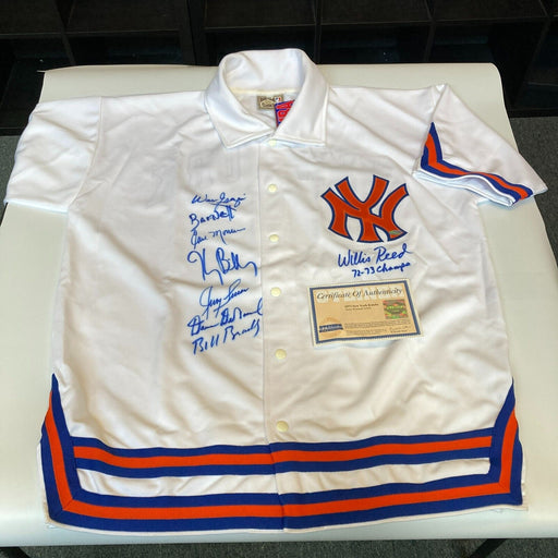 1972-1973 New York Knicks NBA Champs Team Signed Warm-up Jacket Steiner COA