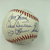 Beautiful Nolan Ryan Tom Seaver Bob Gibson 300 Win Club Signed Baseball JSA COA