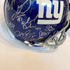 2007 New York Giants Super Bowl Champs Team Signed Full Size Helmet JSA COA