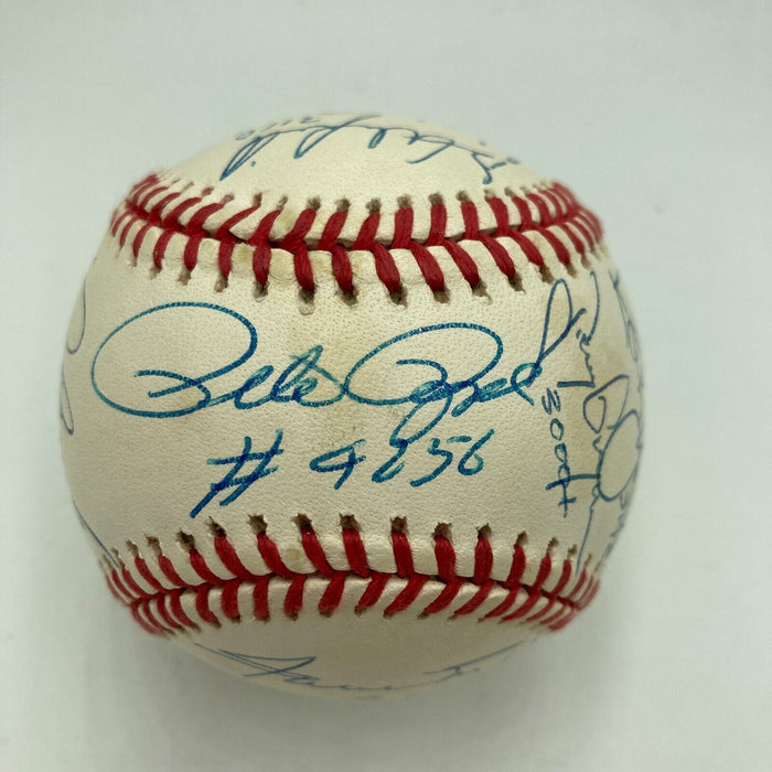 The Finest 3,000 Hit Club Signed Baseball With Inscriptions 15 Signatures JSA
