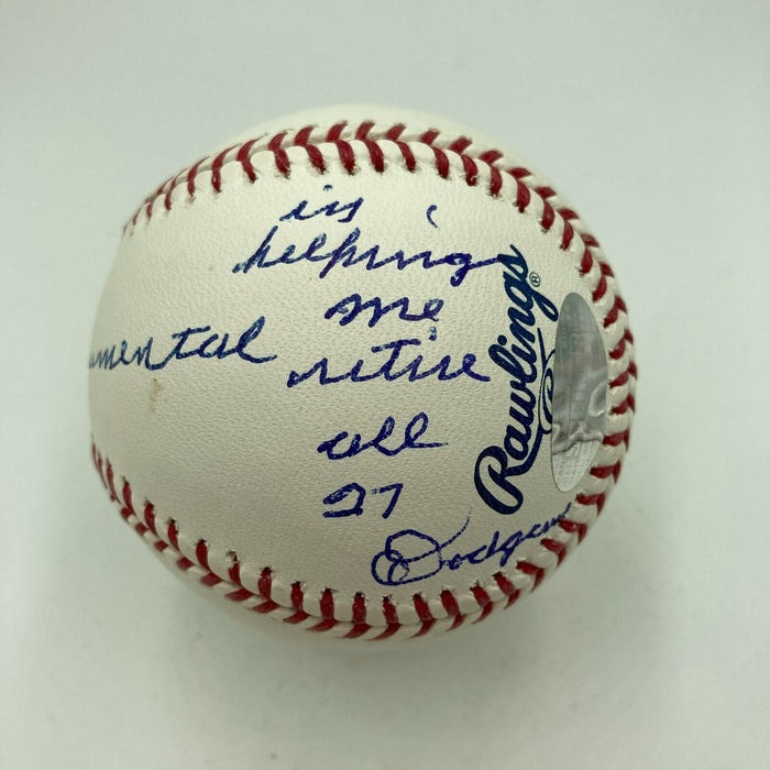 Yogi Berra & Don Larsen World Series Perfect Game Signed Baseball MLB Hologram