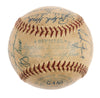 1953 New York Yankees World Series Champs Team Signed Baseball Mickey Mantle BAS