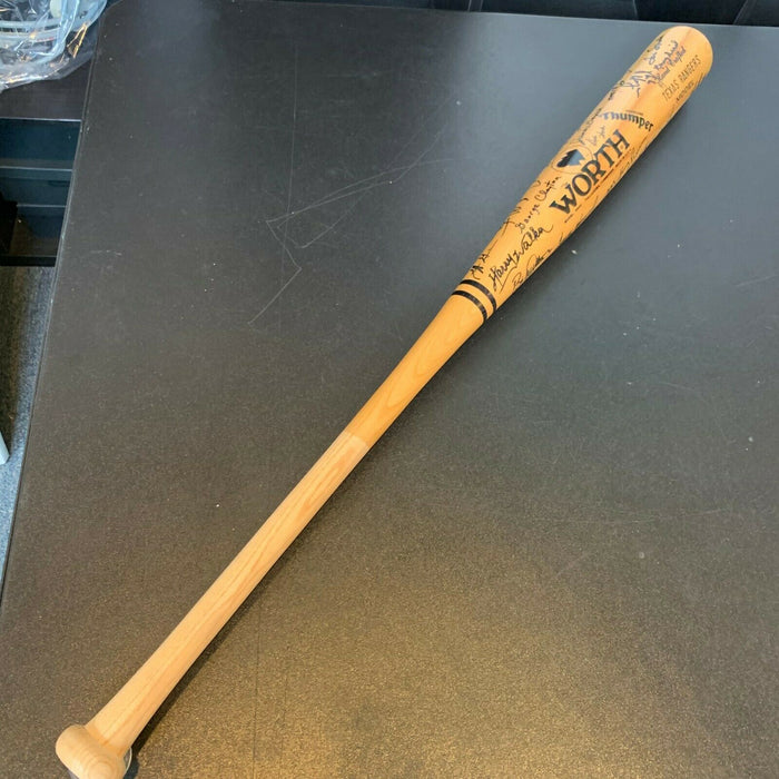 1988 Texas Rangers Team Signed Game Model Bat 35+ Sigs With JSA COA
