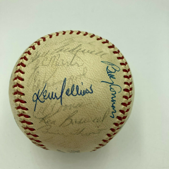 1968 New York Mets Team Signed Baseball Nolan Ryan Tom Seaver Gil Hodges JSA COA