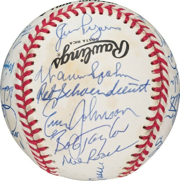 Beautiful 1957 Milwaukee Braves World Series Champs Team Signed Baseball PSA DNA