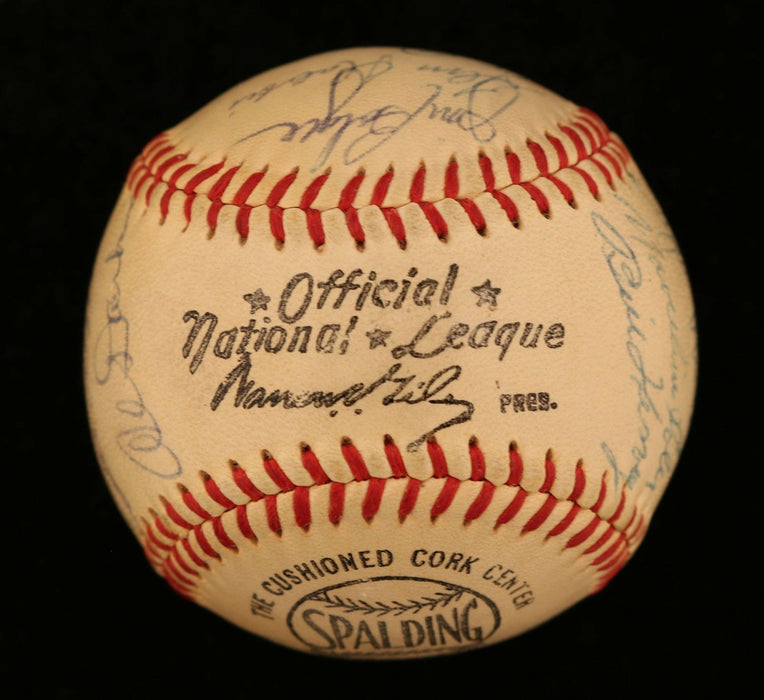 1958 Chicago Cubs Team Signed National League Baseball Ernie Banks JSA COA