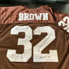 Jim Brown "ROY 1957 3X MVP HOF 1971" Signed Cleveland Browns Jersey JSA COA