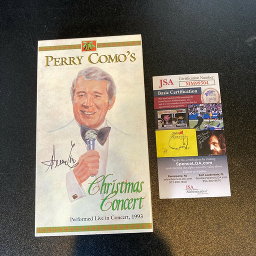 Perry Como Signed Christmas Concert 1993 VHS Movie JSA COA