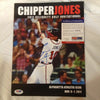 RARE PSA DNA CHIPPER JONES CELEBRITY GOLF TOURNAMENT SIGNED AUTOGRAPHED PROGRAM