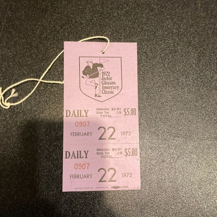 Mickey Mantle Eddie Arcaro Jackie Gleason Golf Classic Signed Program JSA COA