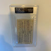 Carl Yastrzemski Signed Original 1967 World Series Ticket PSA DNA Graded MINT 9