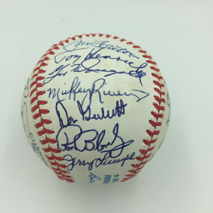 1930's-1970's New York Yankees Hall Of Fame & Legends Signed Baseball 25 PSA DNA