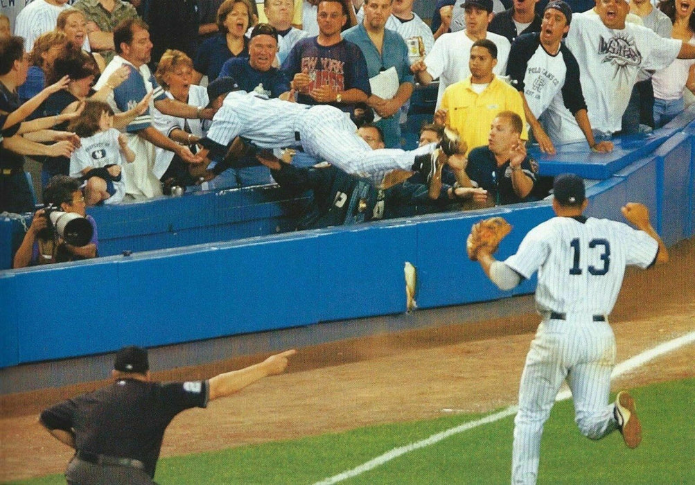 Historic Derek Jeter The Dive Game Signed Full Original Ticket With Steiner COA