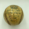 1928 Philadelphia A's Ty Cobb Jimmie Foxx Tris Speaker Team Signed Baseball JSA