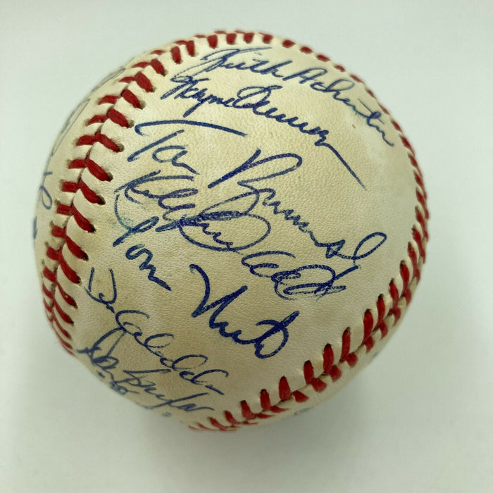 1987 Minnesota Twins World Series Champs Team Signed Baseball Kirby Puckett JSA
