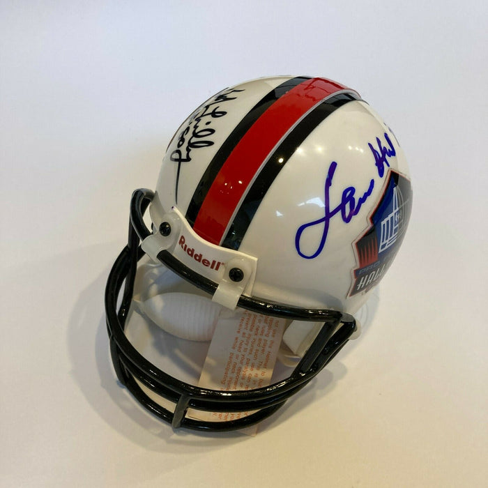 Lamar Hunt, Jackie Slater, Bob Lilly, Kenny Houston Signed HOF Mini Helmet JSA