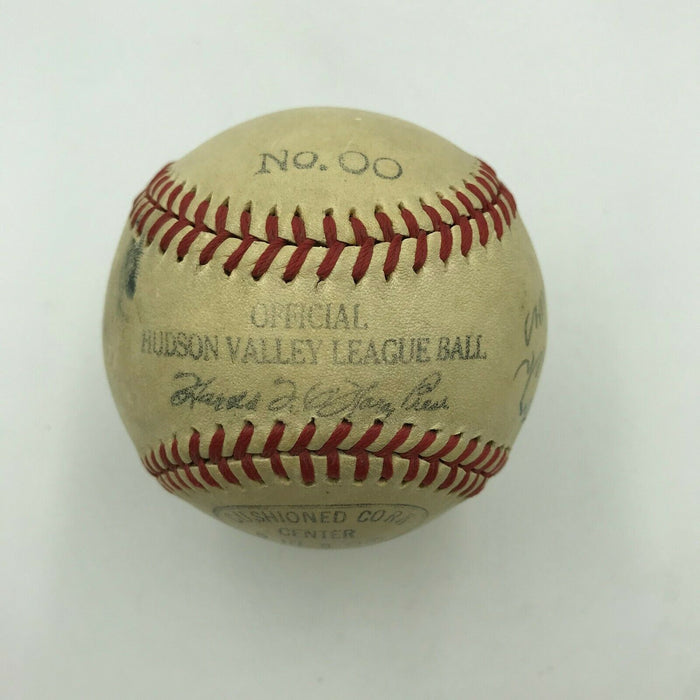 Leo Durocher 1943 Brooklyn Dodgers Minor League Team Signed Baseball