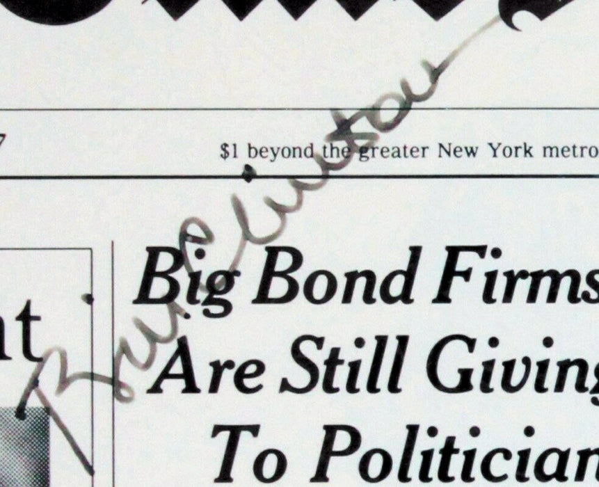 Bill Clinton & Rachel Robinson Signed 1997 New York Times Jackie Robinson PSA