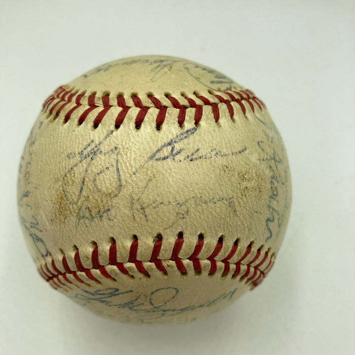 1953 New York Yankees World Series Champs Team Signed Baseball PSA DNA COA