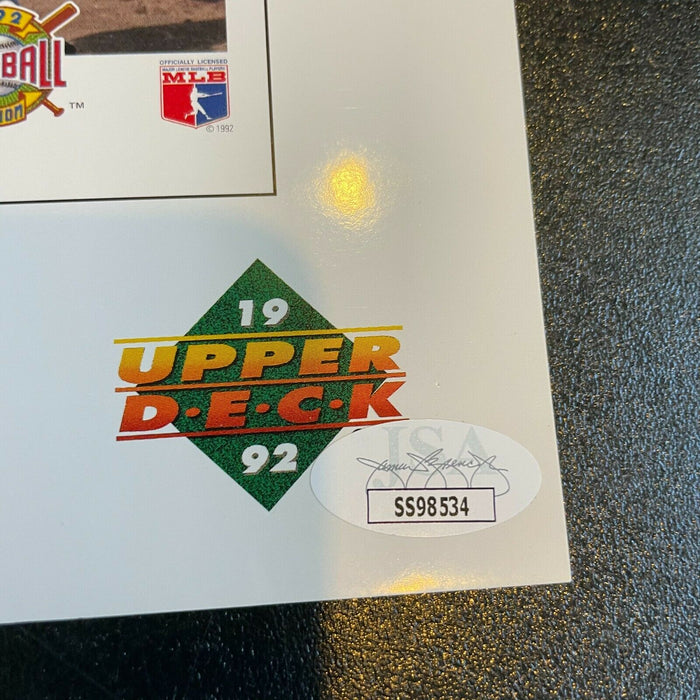 Tom Selleck Mr. Baseball Signed 8.5x11 Upper Deck Promo Page JSA COA