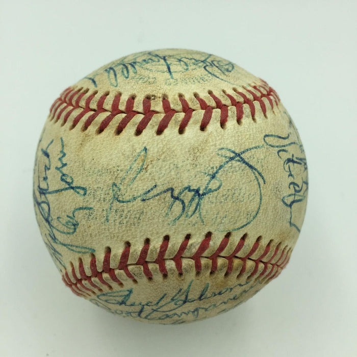 1973 Oakland A's Athletics World Series Champs Team Signed Baseball With JSA COA